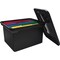 Advantus File Tote w/Lid, 14"x18"x10-3/4", Black AVT34052 - alternate 2